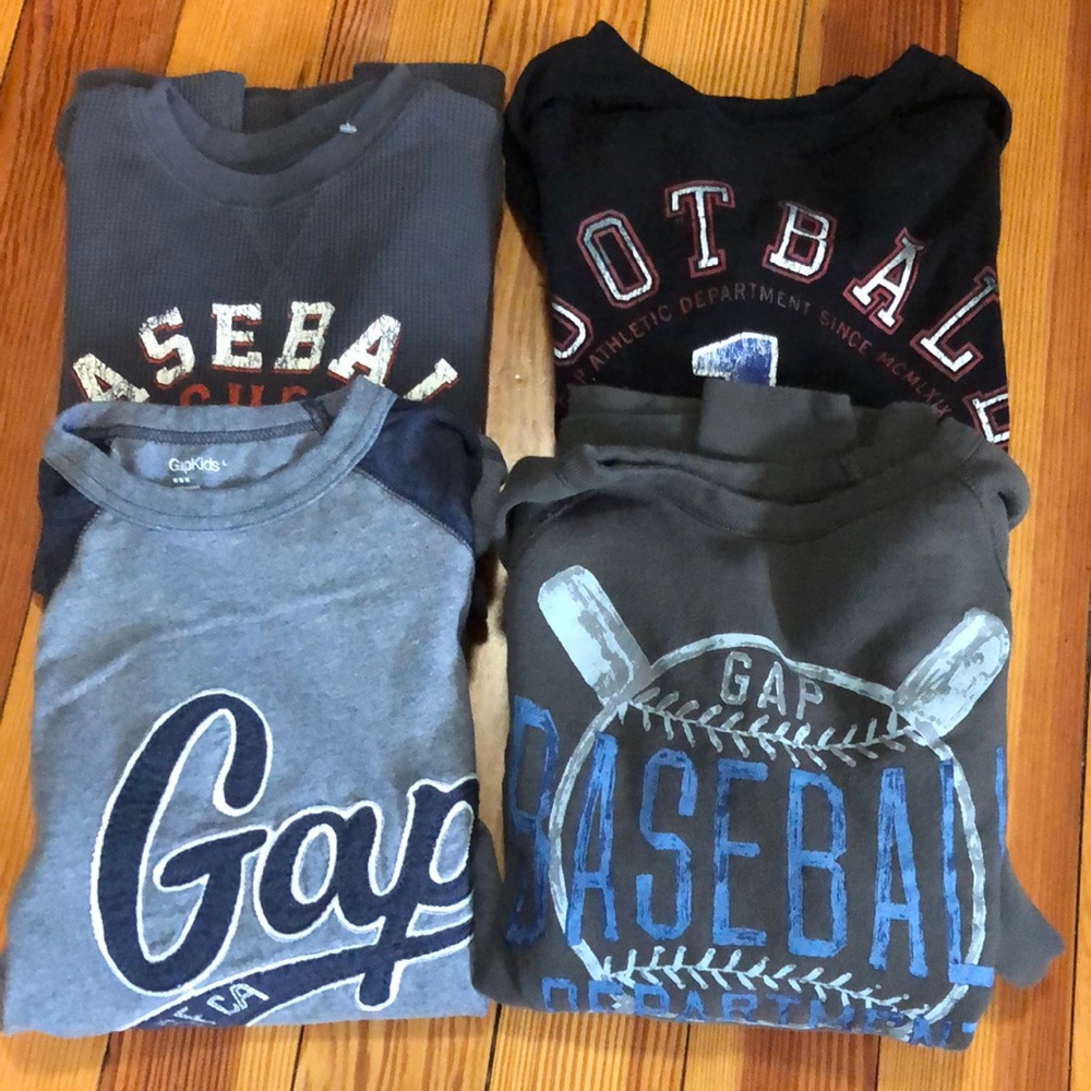 Boys GAP and Children’s Place long sleeve shirts